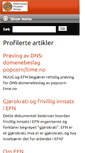 Mobile Screenshot of efn.no