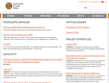 Tablet Screenshot of efn.no