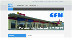 Desktop Screenshot of efn.sk