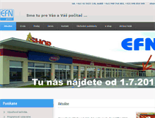 Tablet Screenshot of efn.sk